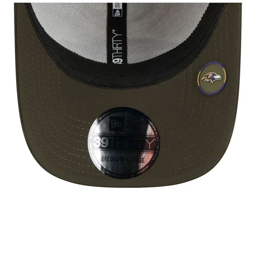 Men's Baltimore Ravens New Era Camo Salute to Service 39THIRTY Flex Hat M/L